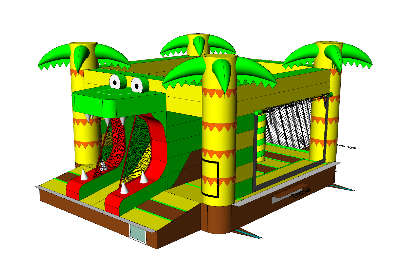 Kroko 5x4m Hoek