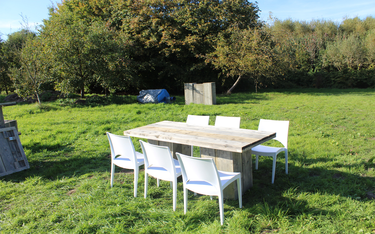 Buffettafel steigerhout 80x180 cm