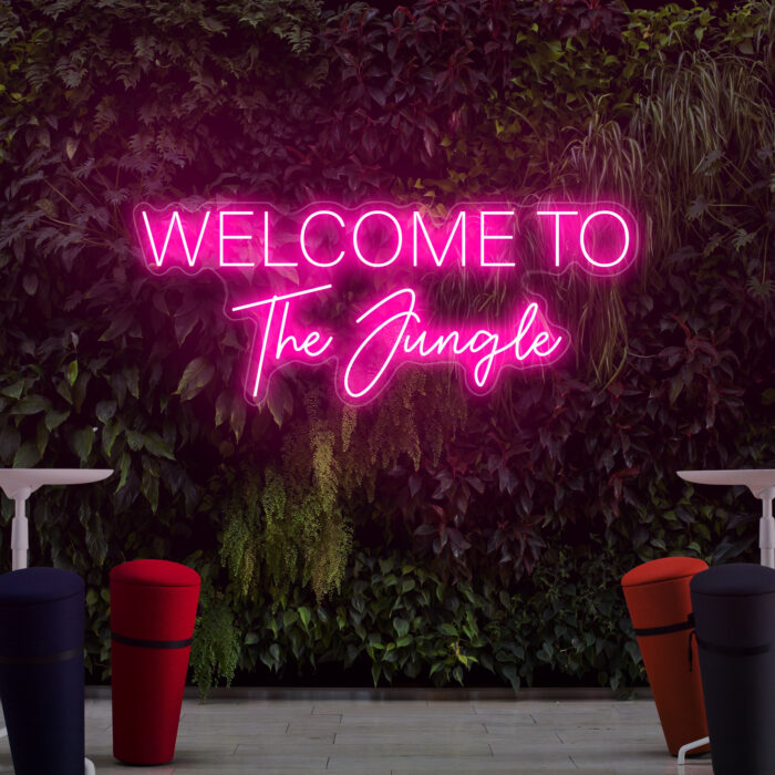 Neon Sign: Welcome to the Jungle