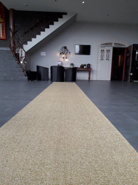 10 m gouden glitter loper (1m breed)