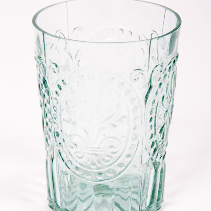 Waterglas blauw