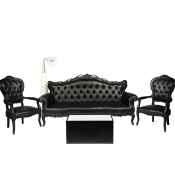 Voltaire Sofa Black