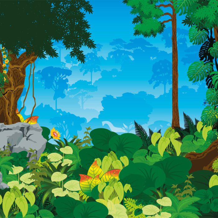 Backdrop Jungle Cartoon