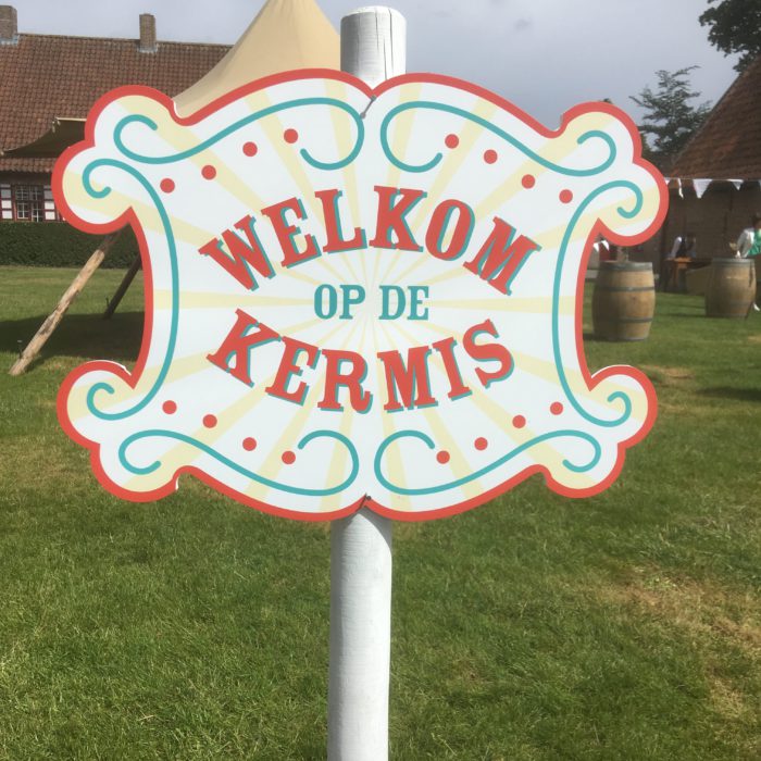 Welkomstbord Kermis