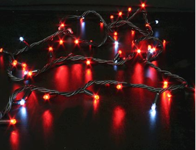 Guirlande 10 meter 100 leds rood